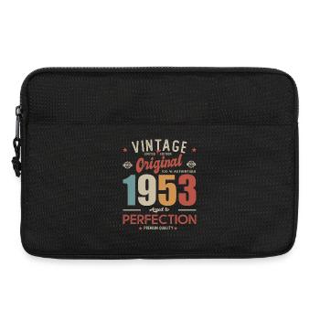 vintage original 1953 né en anniversaire 70 ans - Sacoche pour ordinateur portable 13 pouces - noir - Devant