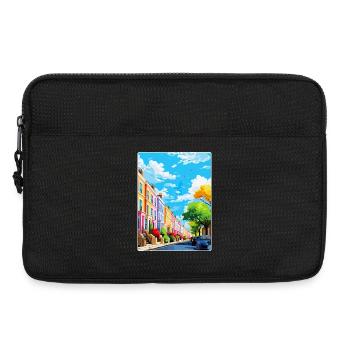 Notting Hill London England Vereinigtes Königreich Reiseposter WPA - Laptoptasche 13" - Schwarz - Vorne