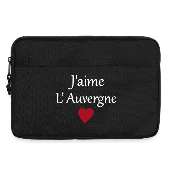 J'aime l'auvergne - Sacoche pour ordinateur portable 13 pouces - noir - Devant