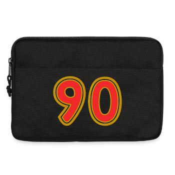 90. 90 ANS. 90e ANNIVERSAIRE. ANNIVERSAIRE 90 ANS. - Sacoche pour ordinateur portable 13 pouces - noir - Devant