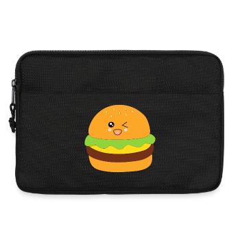 Burger, fast food, essen, kochen Geschenk Koch - Laptoptasche 13" - Schwarz - Vorne