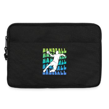Handballspieler Handballer Kinder Handball Jungen - Laptoptasche 13" - Schwarz - Vorne