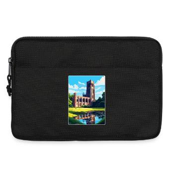 Fountains Abbey North Yorkshire Reiseposter WPA - Laptoptasche 13" - Schwarz - Vorne