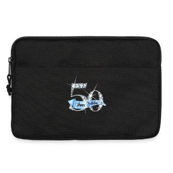 Design d’anniversaire en diamant pailleté pour le 50e anniversaire - Sacoche pour ordinateur portable 13 pouces - noir - Devant