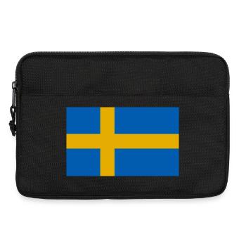 Drapeau de la Suède - Sacoche pour ordinateur portable 13 pouces - noir - Devant