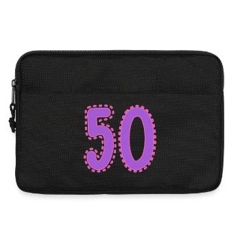 50. 50 YEARS. 50th ANNIVERSARY. 50TH ANNIVERSARY. - Laptop bag 13" - black - Front