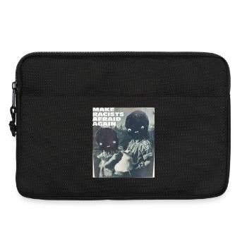 Make racists afraid again fuck Nazis Racisme FCK - Sacoche pour ordinateur portable 13 pouces - noir - Devant