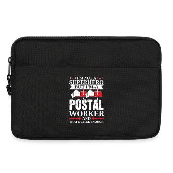 Ich bin Postangestellter Briefträger Briefträger B - Laptoptasche 13" - Schwarz - Vorne