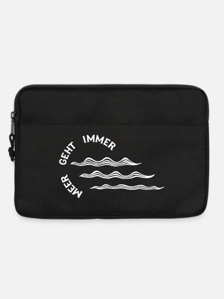Meer geht immer - Laptoptasche 13" - Schwarz