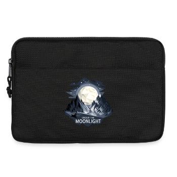 Sous le clair de lune - Sacoche pour ordinateur portable 13 pouces - noir - Devant