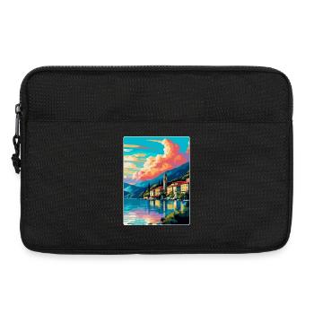 Comer See Italien Vintage Reiseplakat Souvenir WPA - Laptoptasche 13" - Schwarz - Vorne