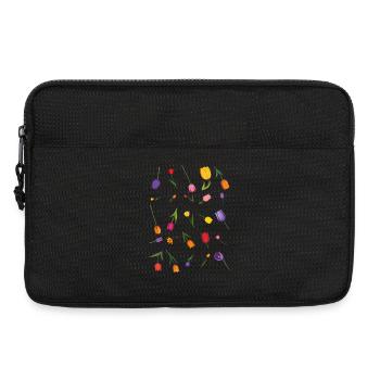 Fleur - Sacoche pour ordinateur portable 13 pouces - noir - Devant