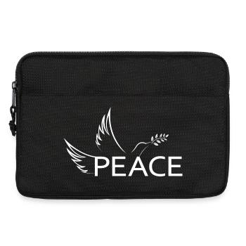 Peace Peace Dove of Peace Demo Protest Freedom - Laptop bag 13" - black - Front