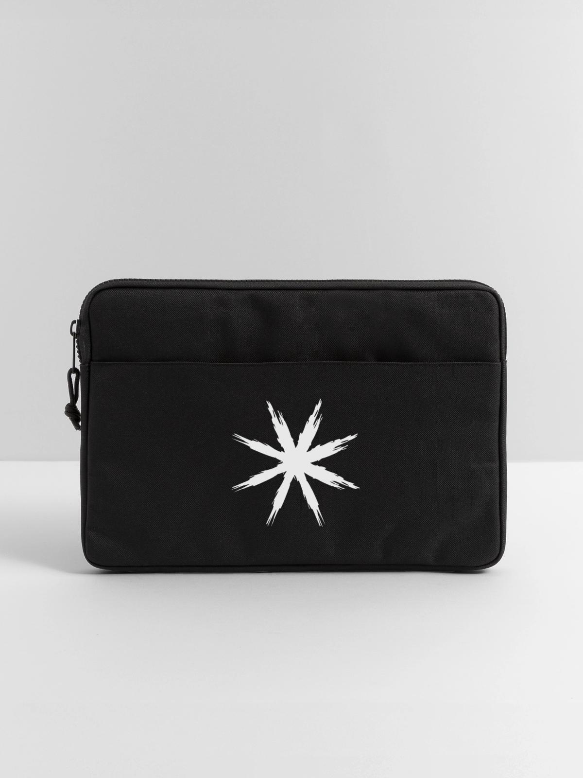 Abstraktes Design - Laptoptasche 13" - Schwarz - Vorne