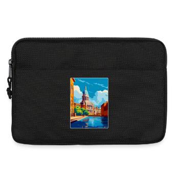 Nottingham Uk Vintage Reiseposter Souvenir WPA - Laptoptasche 13" - Schwarz - Vorne