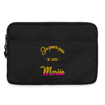 ICH KANN NICHT, ICH BIN VERHEIRATET - Laptoptasche 13" - Schwarz - Vorne