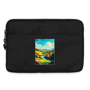 Ardennen Frankreich Vintage Reiseplakat Souvenir WPA - Laptoptasche 13" - Schwarz - Vorne
