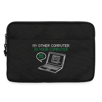 Hacker Mein Anderer Computer Ist Deiner - Laptoptasche 13" - Schwarz - Vorne
