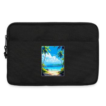 Inseln Karibik Reise Poster Souvenir - Laptoptasche 13" - Schwarz - Vorne