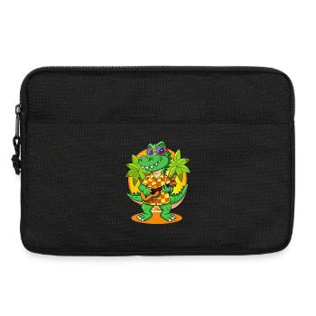 Lustige Krokodil Cartoon Sommer Strand Sonnenbrille - Laptoptasche 13" - Schwarz - Vorne