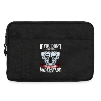 Cool Boxer Statement Saying Dog Owner Gift - Laptop bag 13" - black - Front