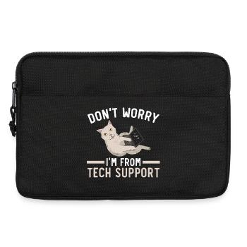 Don't Worry I'm From Tech Support Computer - Laptoptasche 13" - Schwarz - Vorne