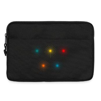 STERN. STERN. STERNE. FEST. JAHRESTAG. WEIHNACHTEN. - Laptoptasche 13" - Schwarz - Vorne