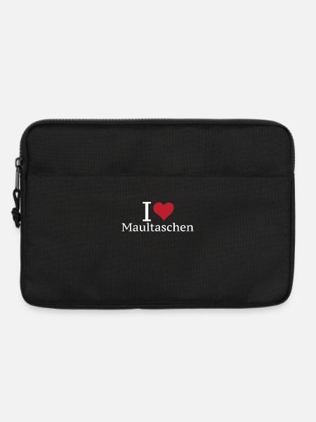 Deftige Maultasche Schwabenküche - Laptoptasche 13" - Schwarz