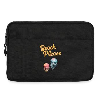 plage s’il vous plaît méduses - Sacoche pour ordinateur portable 13 pouces - noir - Devant