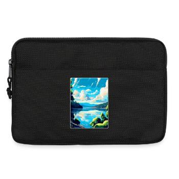 Donau Europa Vintage Reiseplakat Souvenir - Laptoptasche 13" - Schwarz - Vorne