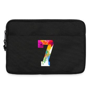 NUMMER 7 JAHRE ALT 7. GEBURTSTAG - Laptoptasche 13" - Schwarz - Vorne