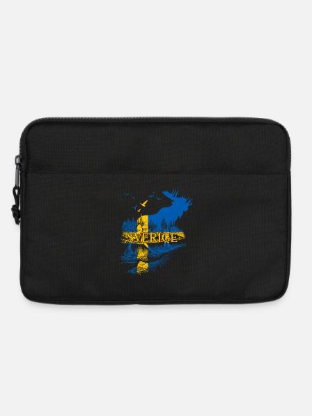 SVERIGE ELCH SCHWEDEN FLAGGE - Laptoptasche 13" - Schwarz