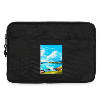 Isle Of Iona Schottland UK Vintage Reiseposter WPA - Laptoptasche 13" - Schwarz - Vorne