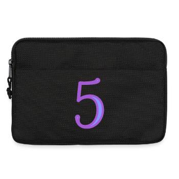 5. CINQ - Sacoche pour ordinateur portable 13 pouces - noir - Devant