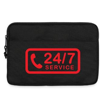 24/7 h Service - Laptoptasche 13" - Schwarz - Vorne