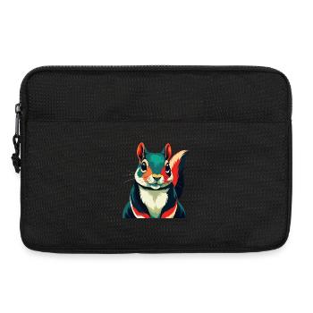 Squirrel Cartoon Character Colorful Pet Animal - Laptop bag 13" - black - Front