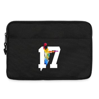 NUMMER 17 BASKETBALL 17. GEBURTSTAG - Laptoptasche 13" - Schwarz - Vorne