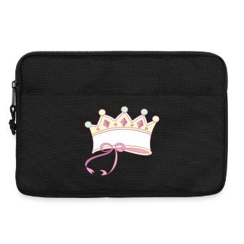 Krone beschreibbar - Laptoptasche 13" - Schwarz - Vorne
