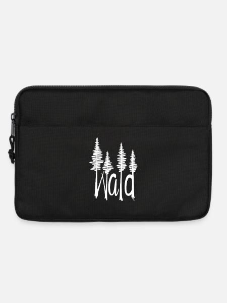 Wald - Laptoptasche 13" - Schwarz