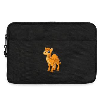 Chameau mignon mascotte personnage de dessin animé Kawaii - Sacoche pour ordinateur portable 13 pouces - noir - Devant