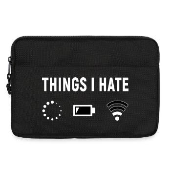 Things I Hate - Programmierer Computer Gamer - Laptoptasche 13" - Schwarz - Vorne