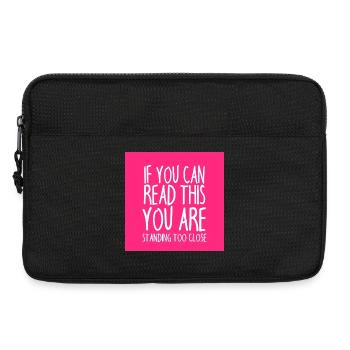 Mundschutz lustig Spruch - lustige Sprüche - Laptoptasche 13" - Schwarz - Vorne