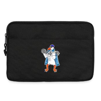 Seemöwe Möwe Seemann Kapitän Fitness Hantel - Laptoptasche 13" - Schwarz - Vorne