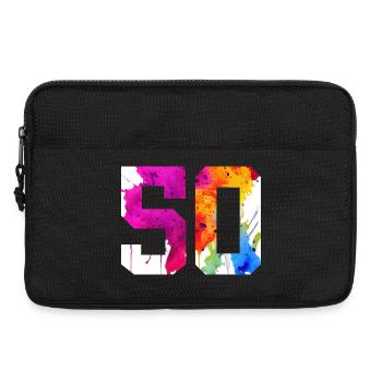 NUMMER 50 JAHRE ALT 50. GEBURTSTAG - Laptoptasche 13" - Schwarz - Vorne
