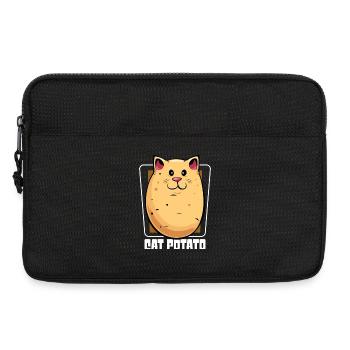 Katze Kartoffel Cartoon - Laptoptasche 13" - Schwarz - Vorne