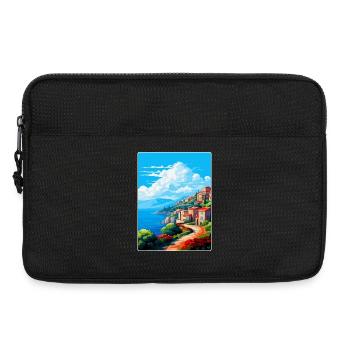 Elbe Italie Affiche de voyage vintage souvenir souvenir - Sacoche pour ordinateur portable 13 pouces - noir - Devant