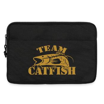 Pêcheur sportif de poisson-chat - Sacoche pour ordinateur portable 13 pouces - noir - Devant