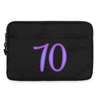 70. 70 ANS. 70e ANNIVERSAIRE. ANNIVERSAIRE 70 ANS. - Sacoche pour ordinateur portable 13 pouces - noir - Devant