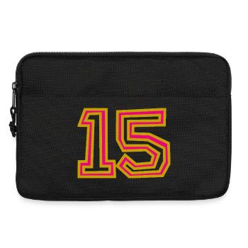 15. 15 JAHRE. 15-JÄHRIGES JUBILÄUM. 15-JÄHRIGES JUBILÄUM. - Laptoptasche 13" - Schwarz - Vorne