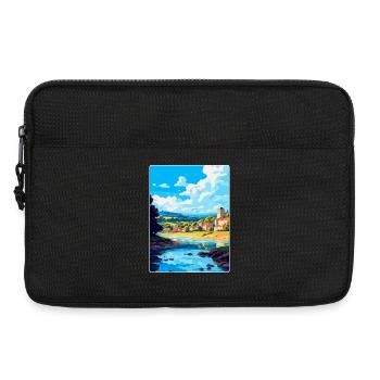 Dordogne France Affiche de voyage vintage Souvenir WPA - Sacoche pour ordinateur portable 13 pouces - noir - Devant